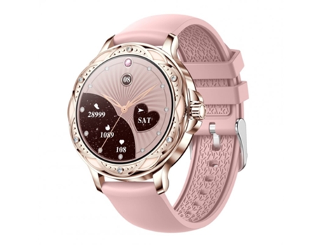 Smartwatch Cf12 Hembra Bluetooth 5 2 Llamada Monitoreo de la presión arterial del ritmo cardíaco Oro