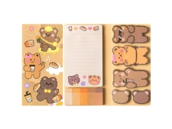 Juego de notas adhesivas Eifson Notepad con 550 hojas (oso)