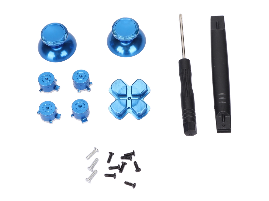 Botones Y Joystick Abxy De Aleación De Aluminio Para Mando De Playstation 5 - Azul