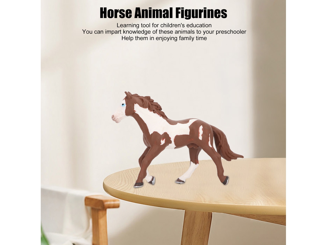 Figura De Caballo En Miniatura Pintada A Mano, Modelo De Juguete Simulado, Educativo, Seguro Y Duradero.