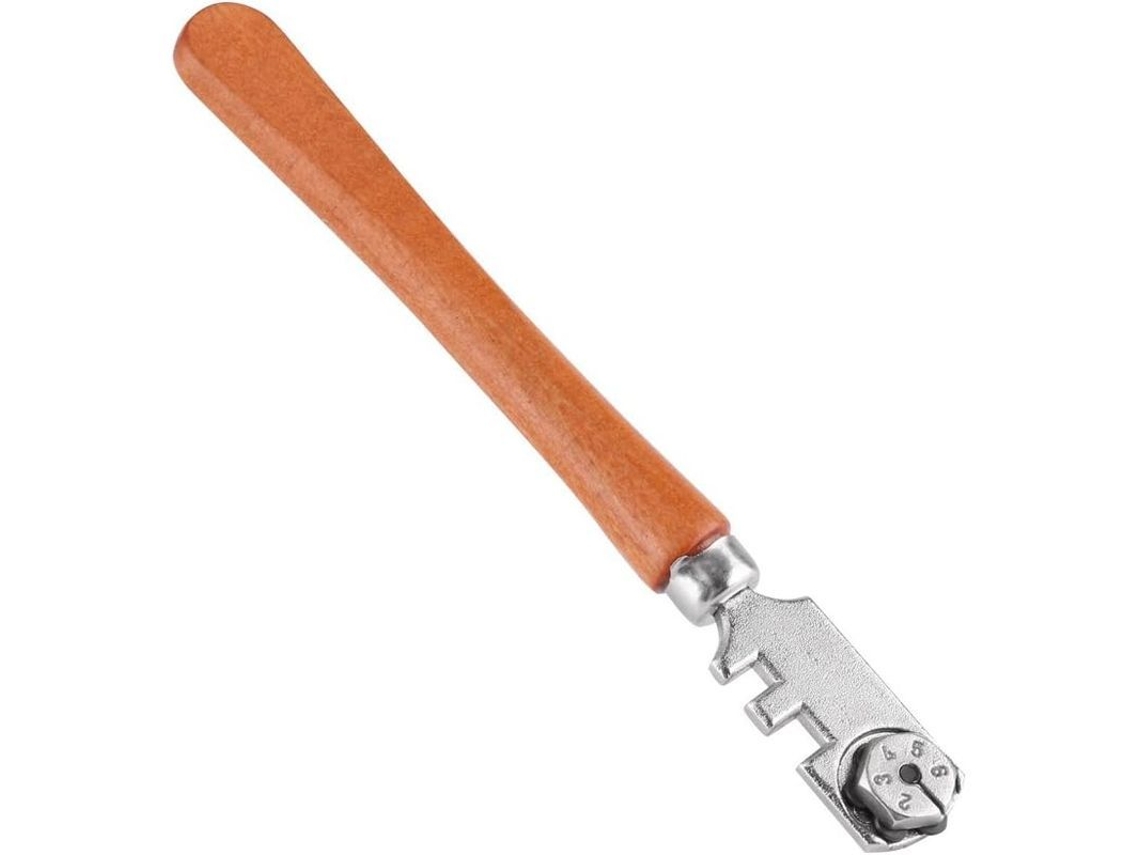 2026-cortador De Vidrio Profesional 130mm Con 6 Ruedas Y Mango De Madera Herramienta De Corte