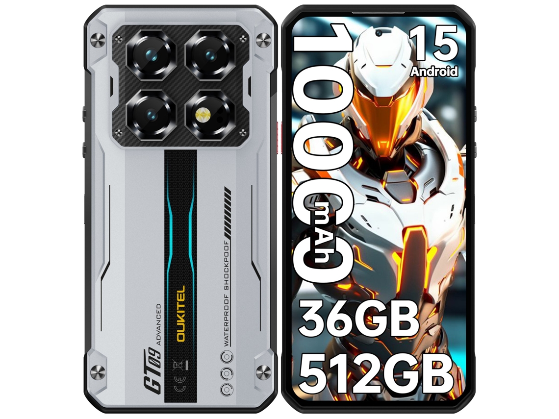 Smartphone Resistente 5g Oukitel Wp60 36 Gb 512 Gb 7,2''hd+ 120hz Pulgadas 10000 Mah 108 Mp Android 15 Nfc Negro