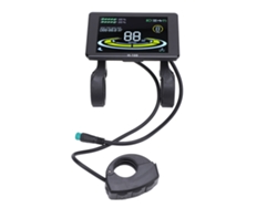 2026-pantalla Lcd De Velocímetro Para Patinete Eléctrico Panel De Instrumentos 5 Pines Con Conector Impermeable Para Manillar H-100