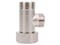Adaptador en T de cobre de 7/8" (conector de ducha, válvula de diversión)