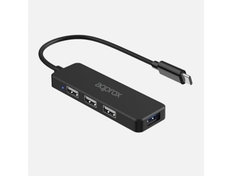 Hub APPROX! Usb C Aproximadamente 4 puertos 1Xusb 3.0 3X usb