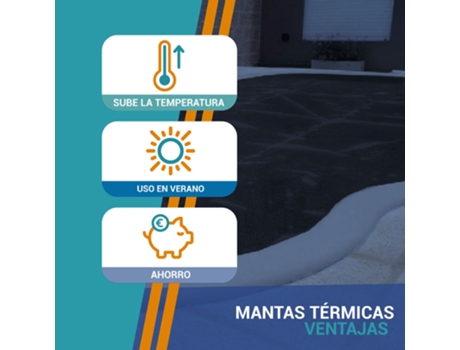 Manta térmica piscina AquaBubble Crystal BLACK 700 2.75 x 10.50 m PISCIHOGAR