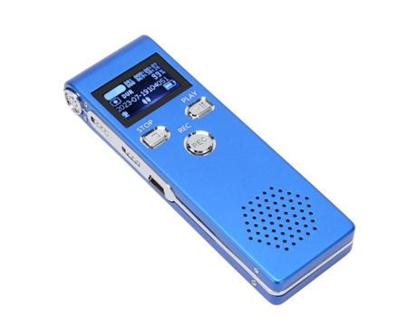 Reproductor MP3 SMANDY X18 Grabación en alta definición (4 GB - Azul)