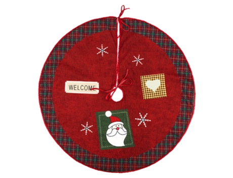 60 cm Nuevo vestido de árbol de Navidad decoración de fondo de árbol impreso suministros de Navidad adornos (estilo 1)