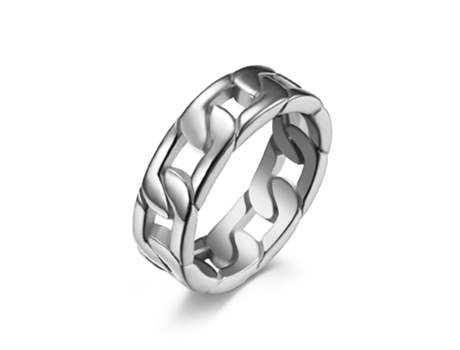Anillo mágico luminoso de acero inoxidable Plata 21.5 mm