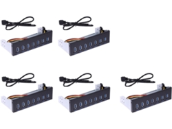 Hub Usb 3.0 De 5 Puertos Y 7 Puertos (5 Gbps) Con Panel Para Bahía De Unidad De 5,25 Pulgadas Y Unidad De Cd-rom