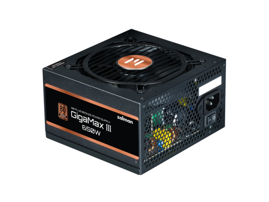 Fuente de alimentación Zalman Gigamaxiii 650w 80 Bronze ATX Negra