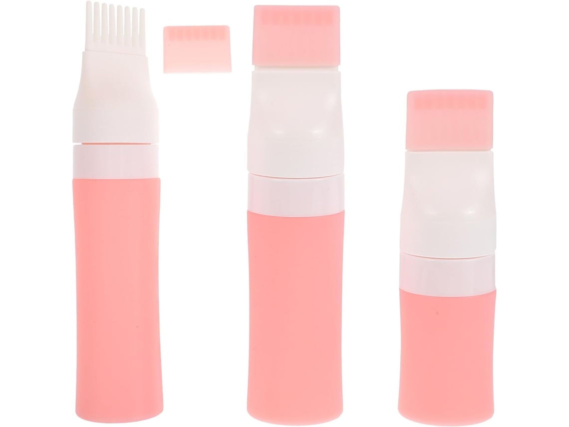 Nuobesty Set De 3 Botellas De Viaje De Silicona Recargables De 38 Ml, 60 Ml Y 80 Ml. Botellas Blandas.