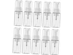Lot De 10 Flacons Mousseur 100 Ml Transparents En Plastique Rechargeable, Pompe Cosmétique Pratique