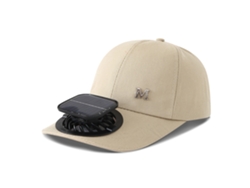 Sombrero (caqui) Con Energía Solar Y Ventilador