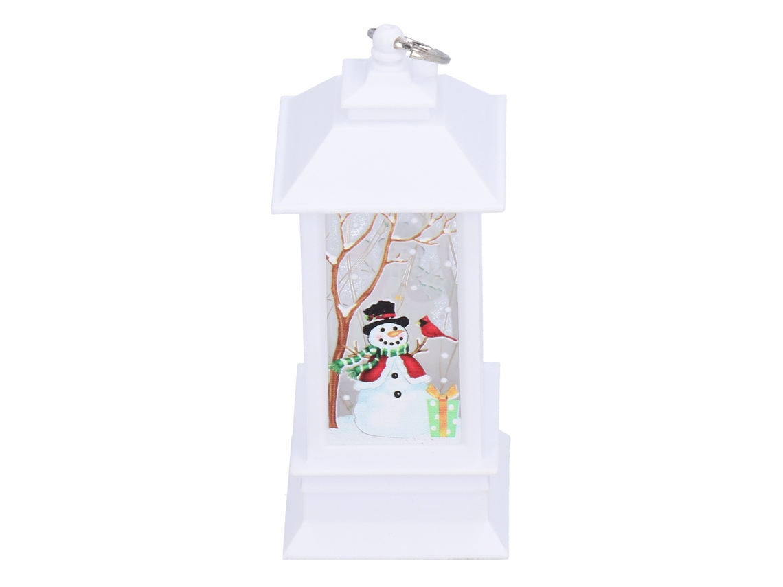 Luz decorativa LED portátil para Navidad, Papá Noel, blanca, regalo
