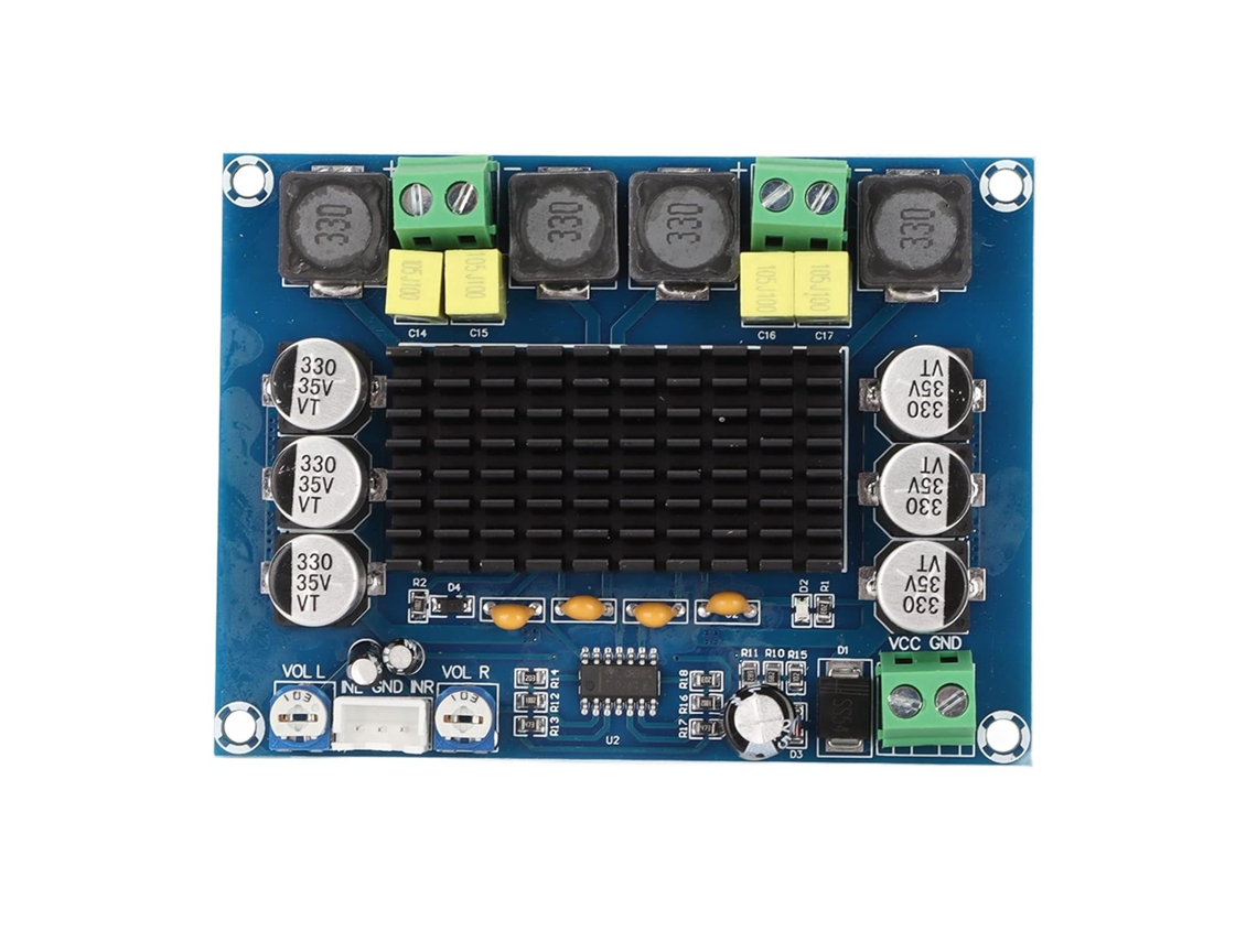 Placa Amplificadora Digital De Doble Canal, Salida De Alta Potencia Para Una Calidad Óptima.