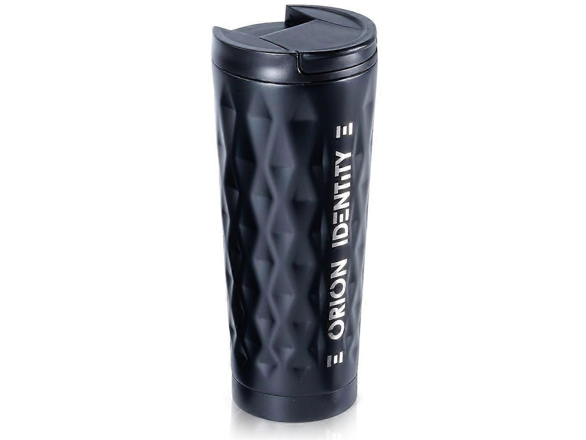 Termosmugg Matt Svart con silicona y candado Ly para bicicleta eléctrica