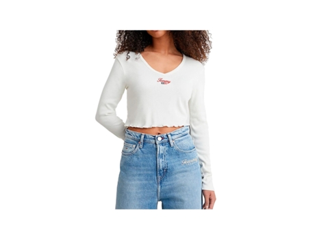 Camiseta TOMMY JEANS (L - Blanco)