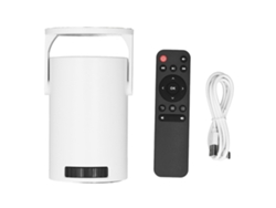 Projetor Portátil Smart Com Android 12.0 2.4g Sem Fio 1080p Controle Remoto Giratório 180° Para Home Theater