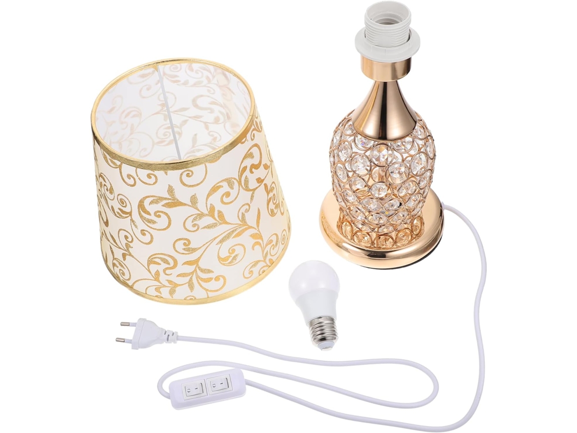 Lámpara De Mesilla De Noche Moderna Multifuncional De Cristal, Lámpara De Mesa Sencilla Y Romántica Para El Dormitorio.