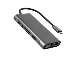 Hub USB C, adaptador multipuerto USB-C a HDMI 11 en 1, suministro de energía de 100 W, lector de tarjetas SD/TF para MacBook Pro Air, iPad DIGITALLAB