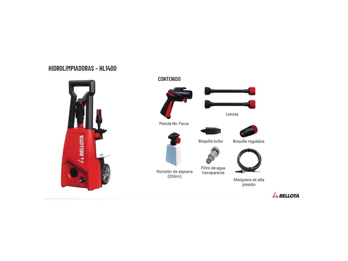 Hidrolimpiadora Hl1400E Elec BELLOTA BELLOTA