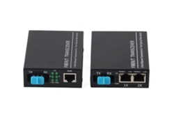 Conversor De Mídia Ethernet Transceptor Fibra Óptica Sc 3km 10/100/1000mbps Plug And Play Acessório De Rede