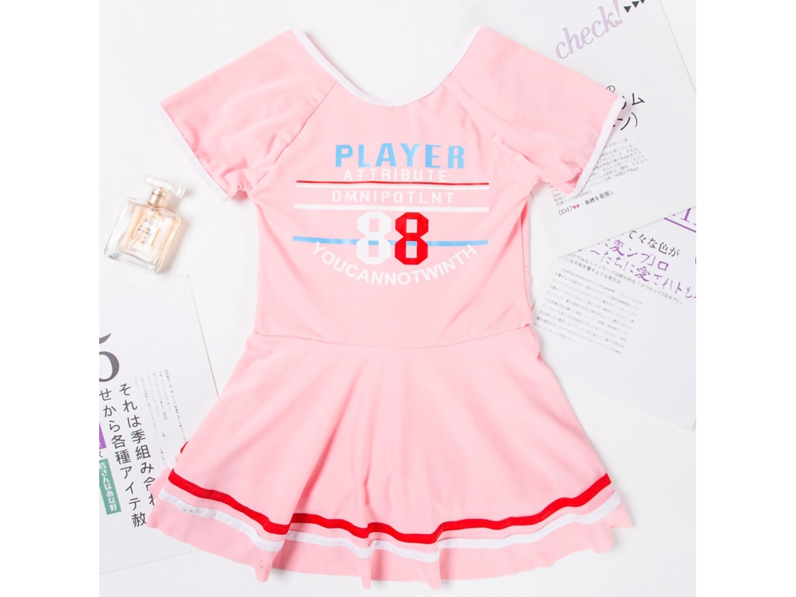 Traje de baño rosa para niña, talla XL (10-13 años)