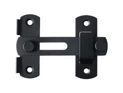 Pestillo De Palanca Para Puerta Corredera En Acero Inoxidable Negro Mate Con Tornillos Ems9001-b Para Puertas, Ventanas, Armarios Y Jardín.