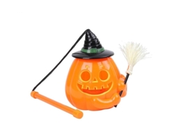 Lámpara Led Con Forma De Calabaza Para Decoración De Fiestas De Halloween. Accesorio Festivo Práctico. 15*14 Cm.