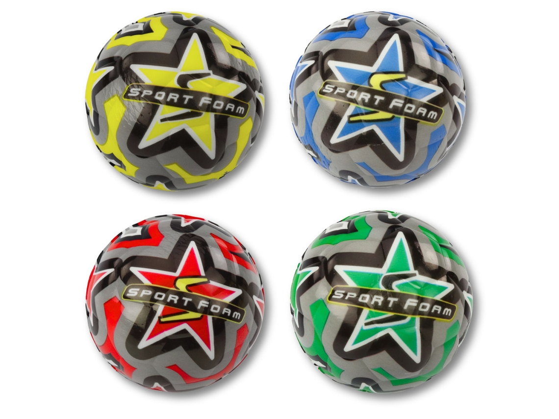 Juego de pelotas deportivas de espuma para rebotar y apretar, de colores, 7 cm, B.active