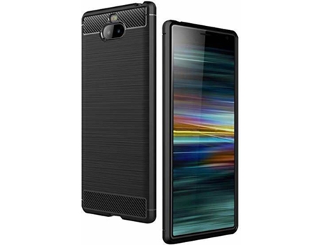 Carcasa Sony Xperia 10 Plus Multi4you Gel TPU Carbono Negro