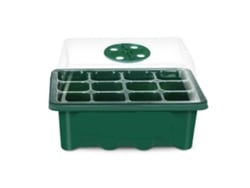 Bandeja Para Semilleros Con 12 Agujeros Y Tapa Transparente Para Jardinería Doméstica Y De Sobremesa.