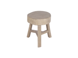Mesita Auxiliar Olmo Macizo Natural 46x46x50cm