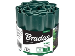 Borde de Césped BRADAS Ondulado (Verde - 9m x 20 cm)