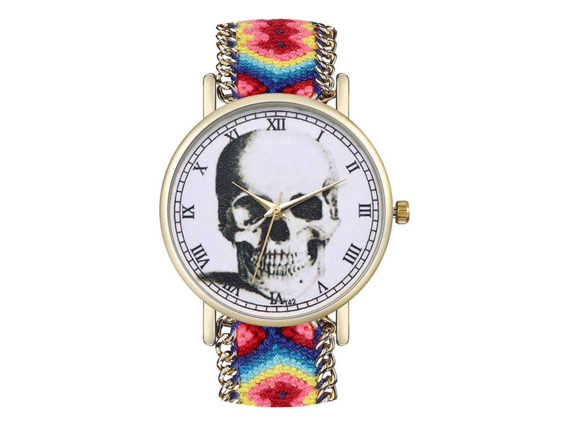 Elegante Reloj De Pulsera Unisex De Cuarzo Con Correa De Lana - Regalo De Moda 02