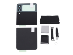 Cristal Trasero De Repuesto Para Galaxy Z Flip 3 5g F711 Con Lente De Cámara Y Kit De Reparación - Negro