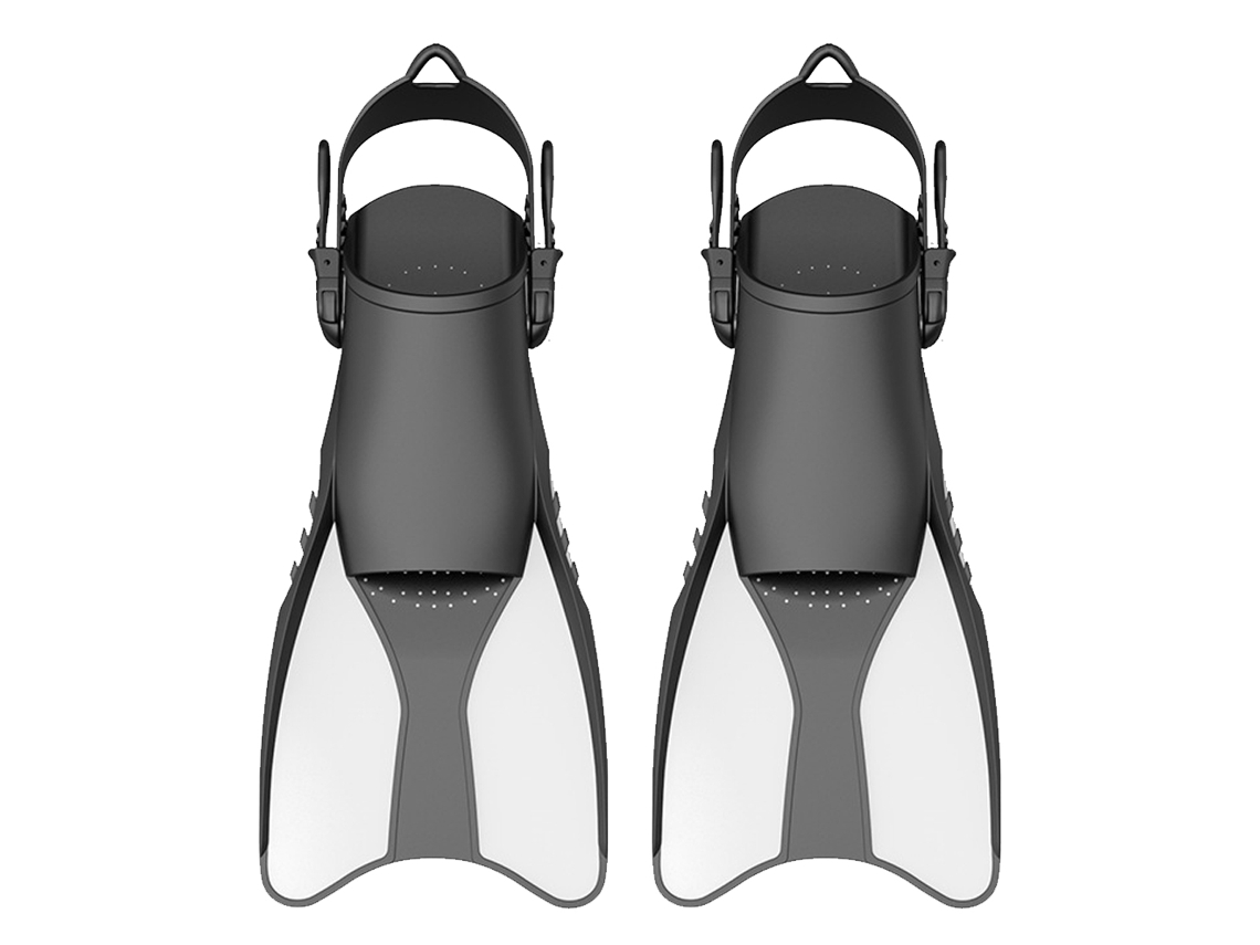 RNEMITERY Aletas para Snorkel, Aletas de Nado Ajustables Tamaño Viaje para Adultos, Unisex, para Hombres, Mujeres y Niños