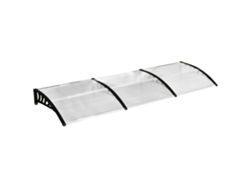 Toldo Para Puerta De Entrada De 90x295 Cm, Inclinado, De Policarbonato Con Protección Uv.