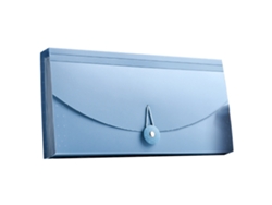 Carpeta Expandible 13 Bolsillos Profesional Impermeable Para Facturas Y Recibos Azul