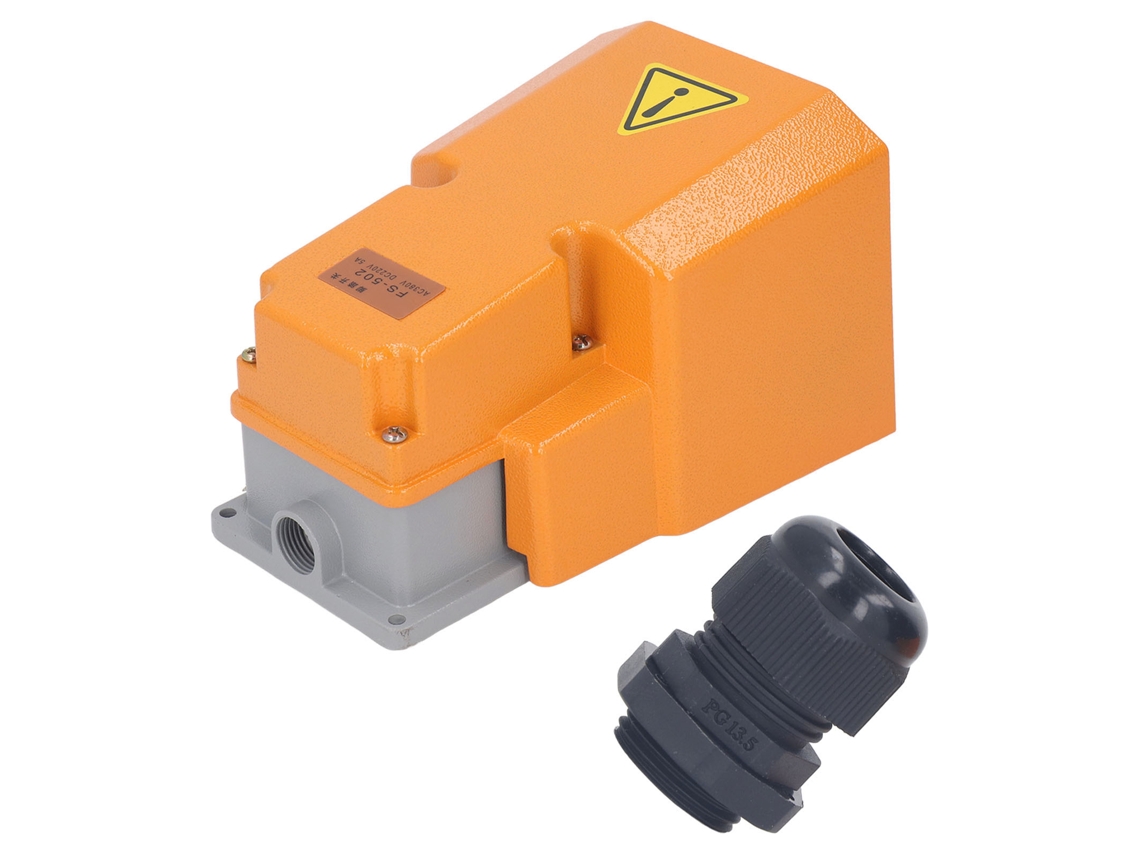Pedal Neumático Nc Con Contactos De Plata Dc220v Para Equipos De Soldadura E Impresión.