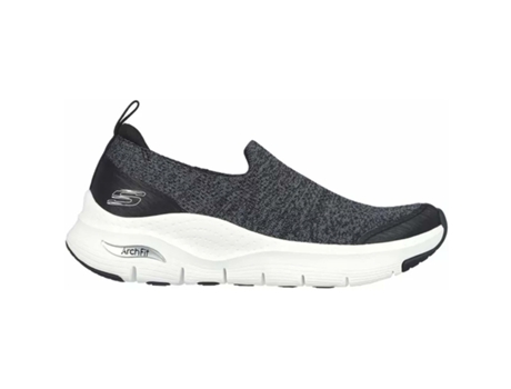 Zapatillas de Mujer SKECHERS Arch Fit Quick Tecido Negro (37)