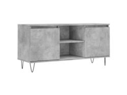Maison Exclusive - Mueble De Tv Madera De Ingeniería Gris Hormigón 104x35x50 Cm