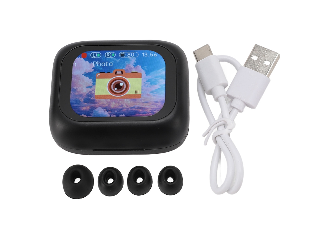 Fones Bluetooth LAXISCREED com Anc+enc Tela Touch