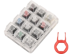 Teclado Tur Callstick 12 En Sampler Transparente Con Interruptores Cherry Mx.