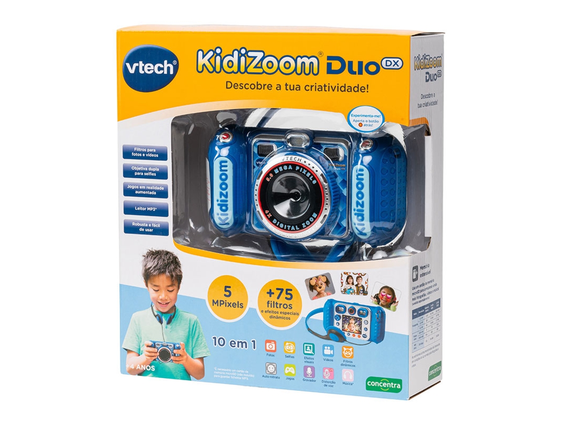 Câmara Duo c/ MP3 Kidizoom Azul CONCENTRA (Idade Mínima: 4 anos)