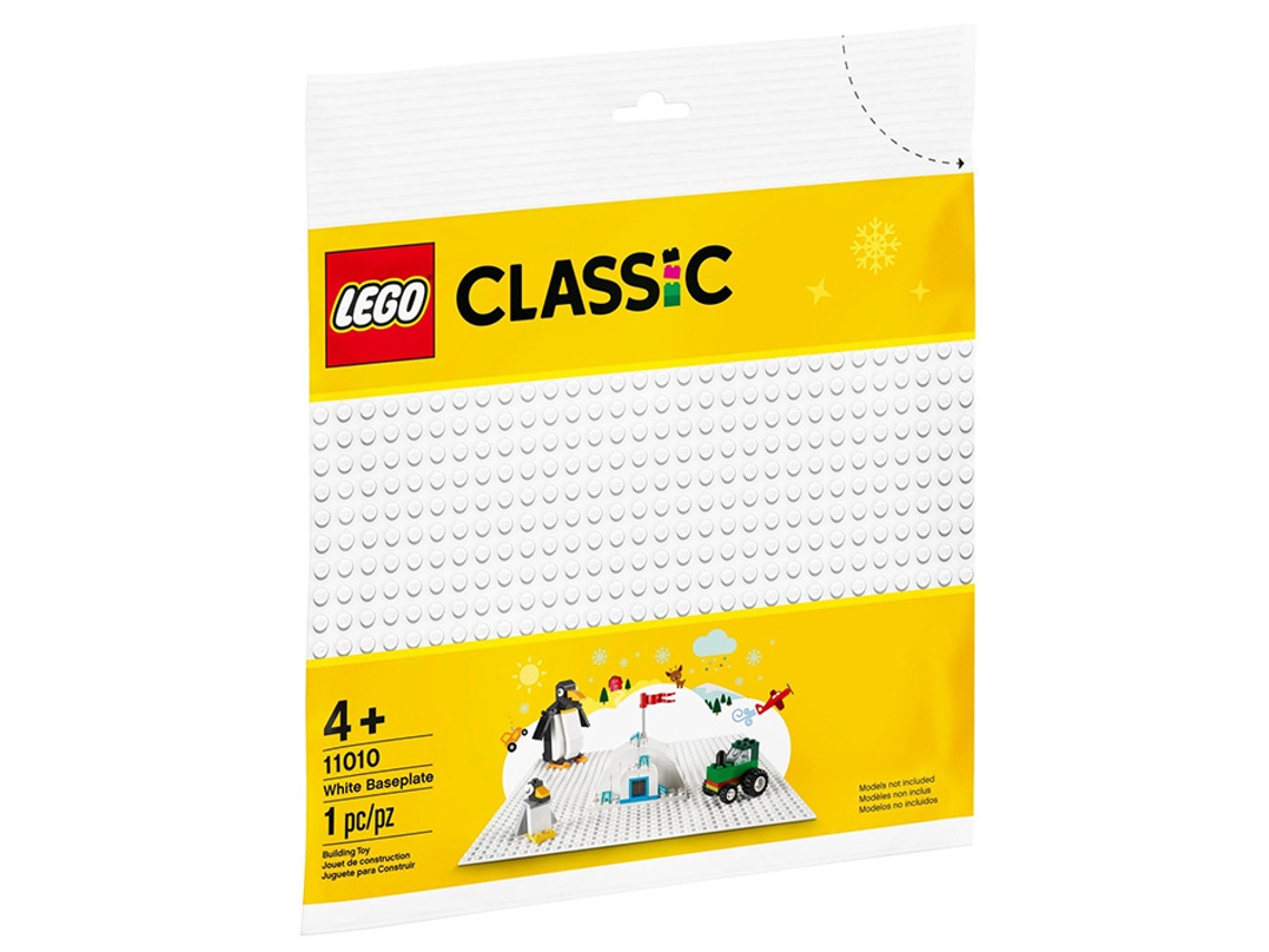 LEGO Classic: Placa de Construção Branca (Idade Mínima: ‍4 - 1 Peça)