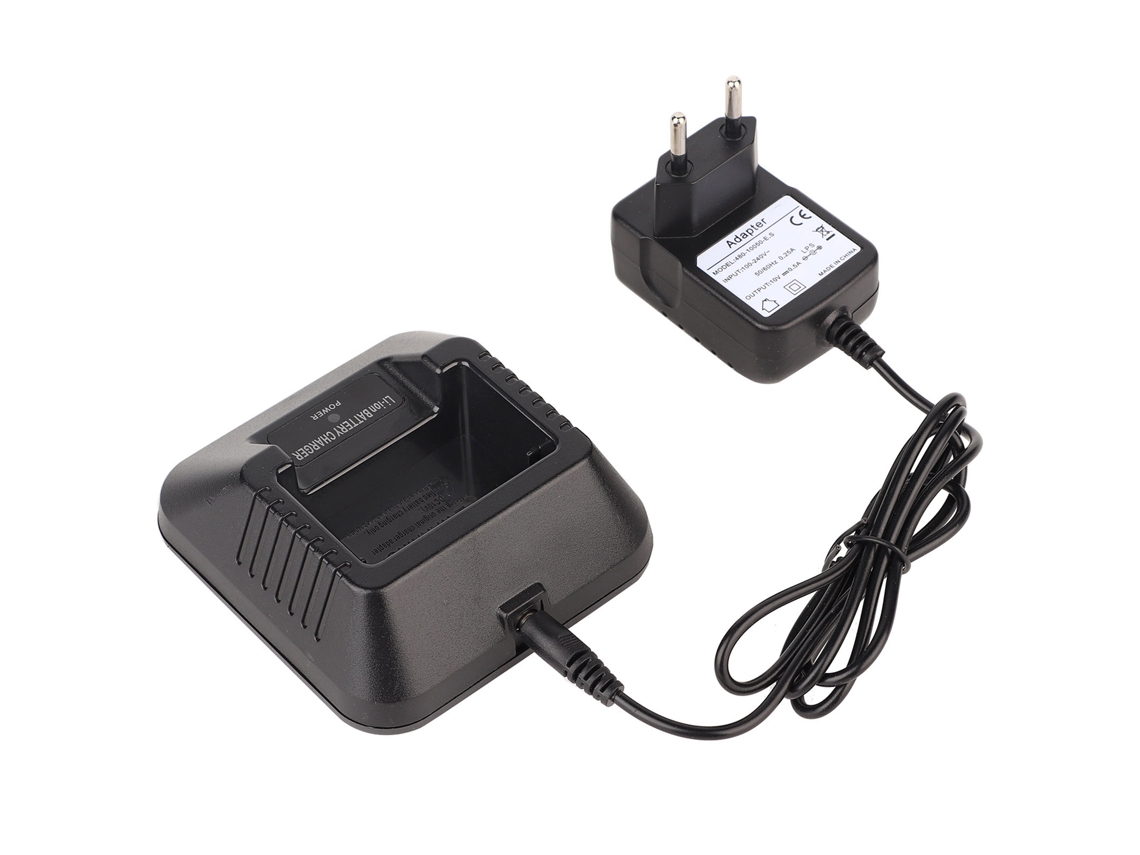 Cargador De Escritorio Para Radios Bidireccionales Baofeng Uv-5r, 5ra Y 5re (adaptador De Corriente Para Walkie-talkie)
