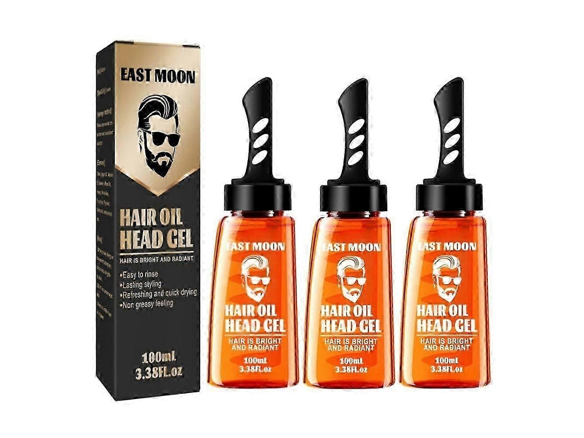 1 3 piezas 2 en 1 Cabezal de cepillo de gel de aceite para el cabello Peines de gel de secado rápido Peluquería no grasa Rosewell