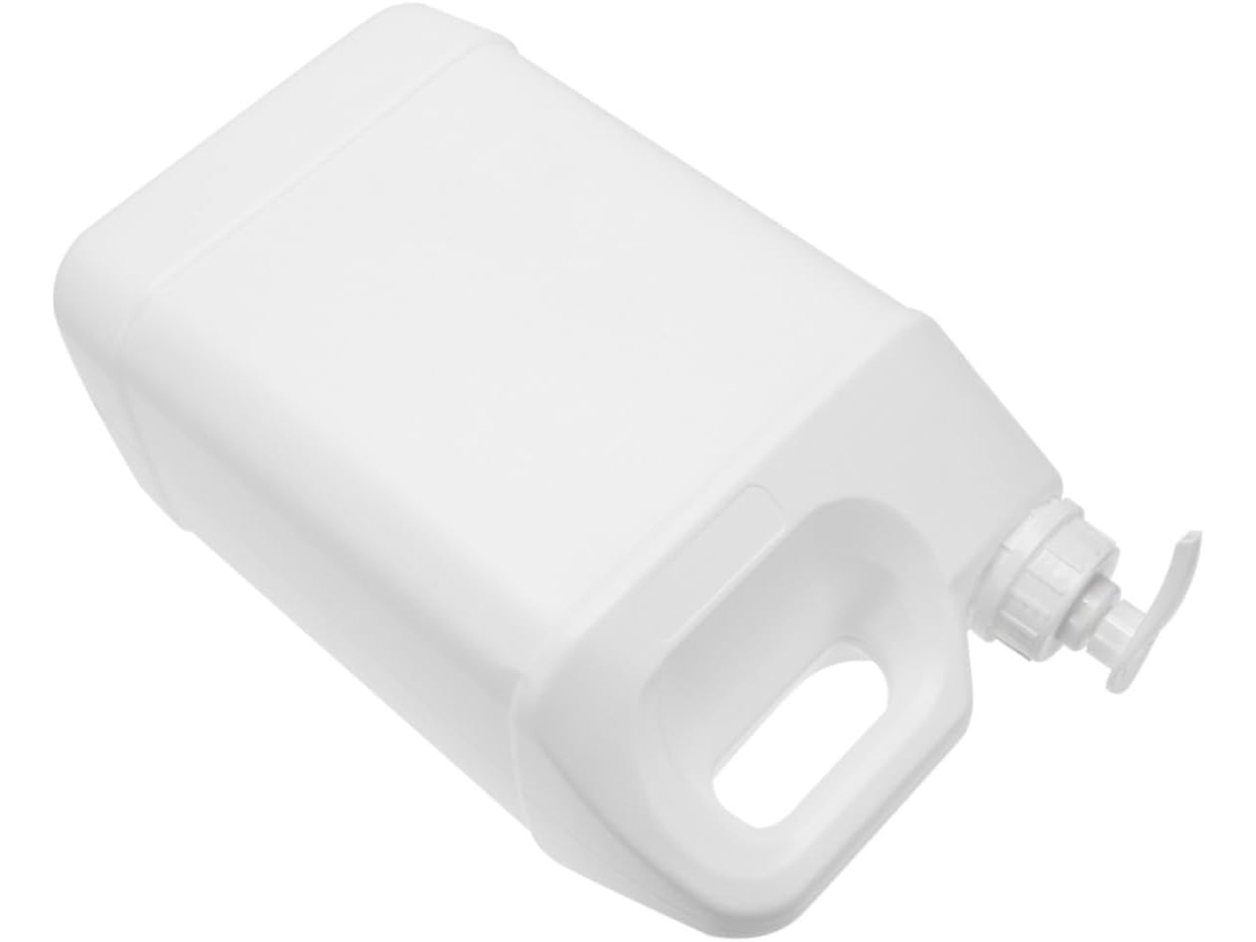 Distributeur De Lessive À Pompe 4l Flacon Carré Plastique Blanc Rechargeable Para Maison Hôtel Us...
